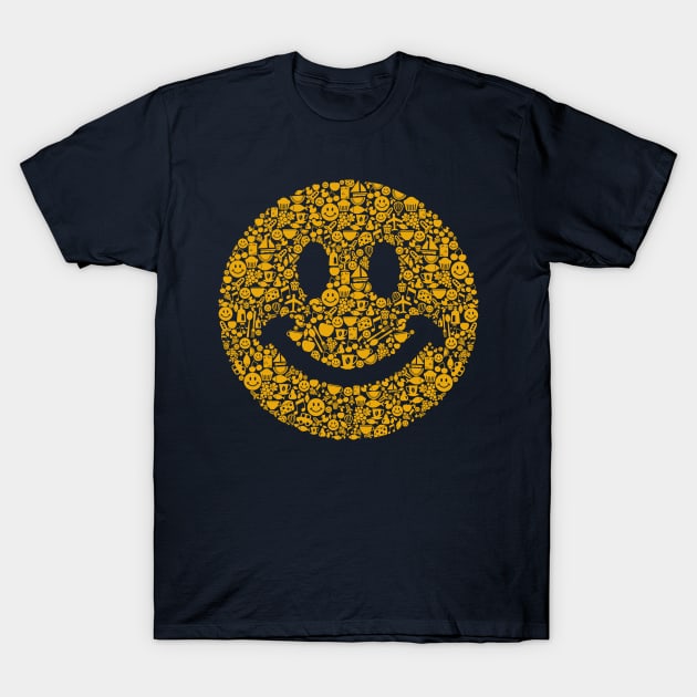 Smiley T-Shirt by caffeinart